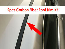 For Mitsubishi 2003-2021 Models 2pcs Flexible Carbon Fiber Roof Trim Molding Kit