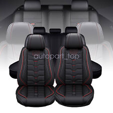 For 2003-2017 Jeep Wrangler Car 5-seat Covers Waterproof Pu Leather Full Set