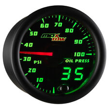 52mm Maxtow Black Double Vision Electronic Oil Pressure Psi Gauge