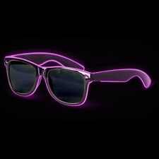 Led Glow Sunglasses - Light Up Neon El Wire Festival Party Glasses W Batteries