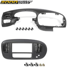Fit For 97-03 Ford F150 Dash Pad Bezel Center Dash Radio Bezel Wair Vent Gray