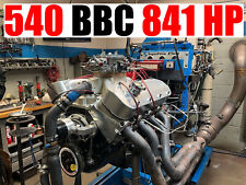 New 540 C.i. Big Block Chevy Race Gas 841 Hp Race Motor Dart Jesel 9.800 Deck