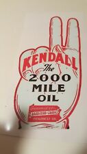 Kendall Motor Oil Sticker Decal Hot Rod Rat Vintage Look Car Truck Drag Race 102