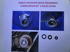 Harley Davidson Fuel Line Quick Disconnect Repair O Ring Kit 3 Pieces Usa Seller