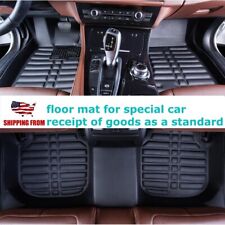 Leather Floor Mats All Weather Car Mats Liners Black For 2012-2015 Honda Civic