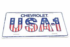 Chevrolet Chevy Usa-1 Licensed Aluminum Metal License Plate Sign Tag