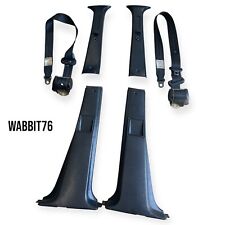 Vw Mk2 Jetta Golf Gti Gli Kit Set Black Pillar B Set Trim Seatbelts