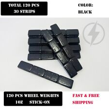 1 Box 1 Oz Black Wheel Weights Stick-on Adhesive Tape Lead-free 120 Pcs