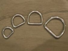 Stainless Steel Welded D-ring Lots 5-sizes Webbingstrapspet Collars Usa