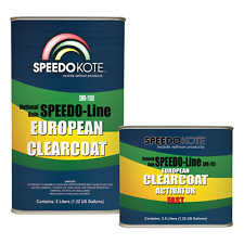 European Clear Coat 2k Urethane Smr-1100 7.5 Liter Euro Clearcoat Wfast Act.