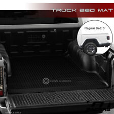 For 2020-2023 Jeep Gladiator Jt 5 Blk Rubber Diamond Truck Bed Floor Mat Liner