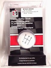 Hurst 1630008 White Classic Ball Shifter Knob 5-speed 38 - 16 Threads