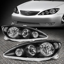 For 05-06 Toyota Camry Factory Style Black Housing Clear Corner Headlight Lamps