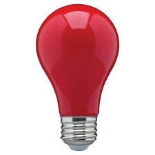 Ceramic Red Led Bulb A19 Medium E26 8w 60 Watt Equivalent Damp Location Rated