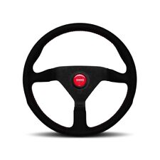 Momo Montecarlo Suede Steering Wheel Red Stitching 320mm New