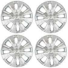 New Set Of 4 15 Inch Chrome Aftermarket Wheel Covers Hubcaps For 12-14 Yaris