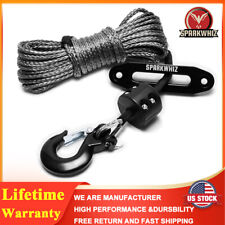 14 X 50 Synthetic Winch Cable Rope Whook Rubber Stopper Winch Fairlead