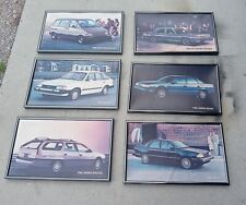 6 Ford Dealer Showroom Sign Promo Dealership Picture 1986 New Models W Frames
