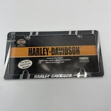 Harley Davidson Black Chrome Metal License Plate Frame