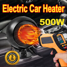 Car Heater 12v 500w Portable Electric Heating Fan Defogger Defroster Demister