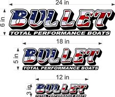 Bullet Bass Boats Usa Flag- Uv Resistant Waterproof Vinyl Decal Sticker Graphic
