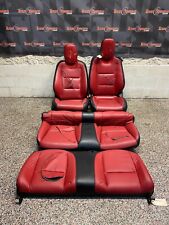 2011 Camaro Ss Seat Set Front Rear Leather Aftermarket Covers Used Read