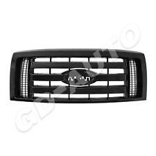 For 2009-2012 2013 2014 Ford F-150 F150 Xlt Front Upper Grille Glossy Black