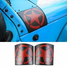 2x Cowl Body Armor Cover Accessories Parts For Jeep Wrangler Jk Jku 2007-17 Red