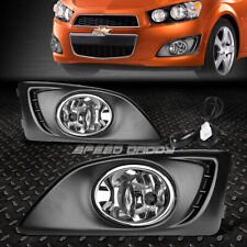 For 11-15 Chevy Aveo Sonic Front Bumper Driving Fog Light Lamps Wbezelswitch