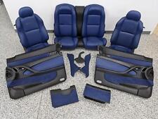 2004-2006 Pontiac Gto Seats Set Bermuda Blue Trim Panels Front Rear Swap