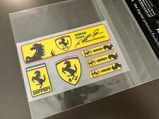 6pcs Small Reflective Decal Sticker Set Car Door Window Vinyl For Ferrari Resin