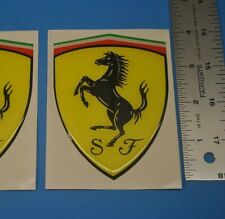 Ferrari Genuine Oem 4 Resin Coated Vinyl Shield Sticker- 1 Each 95992903