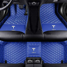 For Tesla-3-s-x-y 2012-2024 Car Floor Mats Waterproof Luxury Custom Front Rear