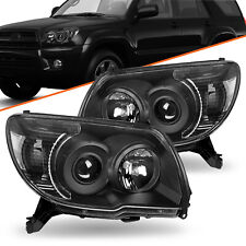 For 2006-2009 Toyota 4runner Black Headlights Assembly Clear Corner Lamps Lr