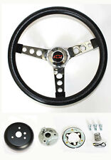 1970-1988 Monte Carlo Chevelle Black Steering Wheel 13 12 Red Black Bowtie