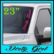 Dirty Girl Windshield Decal Sticker Girl Mud Car Truck Diesel Country 4x4 Window