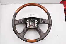 Gm Gmc 2003-06 Cadillac Escalade Gray Leather Wood Grain Steering Wheel