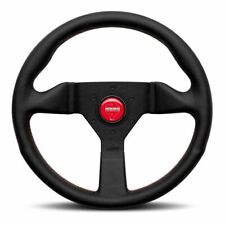 Momo Steering Wheel Montecarlo Black Leather 320mm With Red Stitching Mcl32bk3b