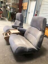 1990 Ford F350 Used Front Left Right Blue Bucket Seats W Wooden Center Console