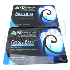 2 Pack Treefrog Tree Frog Fresh Box Xtreme Black Squash Scent Air Freshener