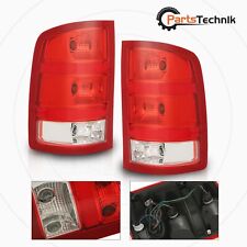 Pair Tail Lights Lamps W Bulbs Fit For Gmc Sierra 2007-2013 1500 2500 3500hd