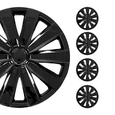 16 Wheel Covers Hubcaps 4pcs For Vw Jetta Black