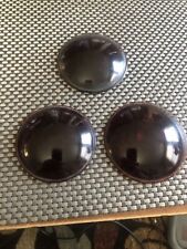 Antique Vintage Red Bullseye Auto Car Glass Tail Light Lens. 3  Round