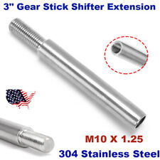 M10 X 1.25 Lift Shifter Extension Extender Lever Gear Shift Knob - 3 Stainless