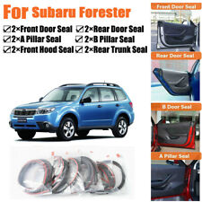 Rubber Seal Strips Weather Draft Noise Reduction Kit For Subaru Forester 1998-09