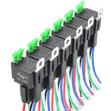 6 Pack 30a Fuse Automotive Car Relay Switch Harness Set 5pin Spdt 14awg Hot Wire