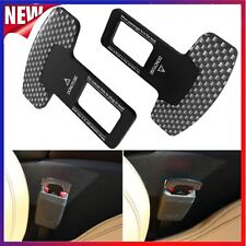 2x Car Front Seat Belt Safety Buckle Socket Plug Car Seat Belt Buckle Clips
