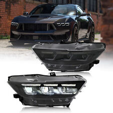 Led Headlights Fit For Ford Mustang 2015 2016 2017 Head Front Lamp Assembly Pair