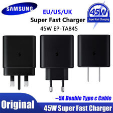 Original Samsung 45w Super Fast Charger Adapter Pd Cable S22 5g S21 Ultra S20