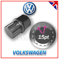 For Volkswagen Security Master Locking Wheel Nut Key Abc4 15points Vw Golf P Lug
